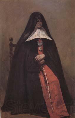 Jean Baptiste Camille  Corot La superieure du couvent des Annonciades de Boulogne-sur-Mcr Vers (mk11) France oil painting art